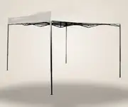 Gazebo blanco 6 × 3 m